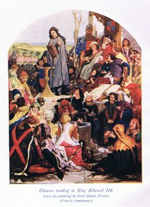 Chaucer che legge a Re Edoardo III da Ford Madox Brown